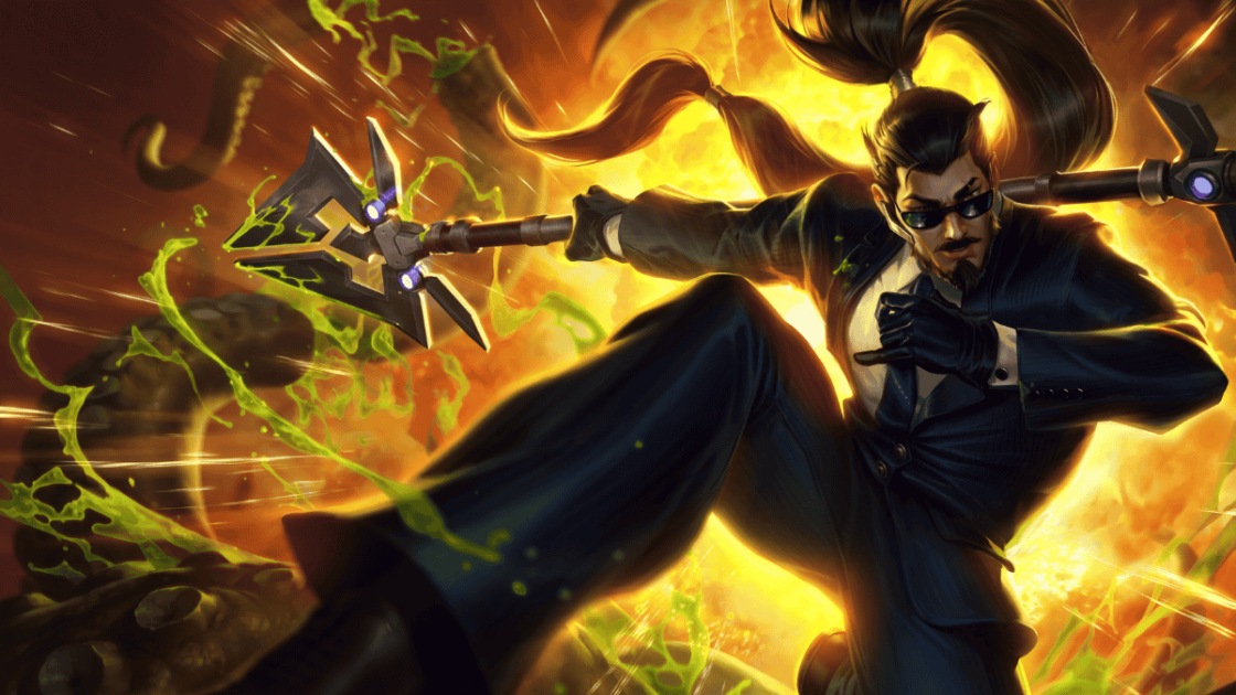 Imagem da skin Xin Zhao Agente Secreto.