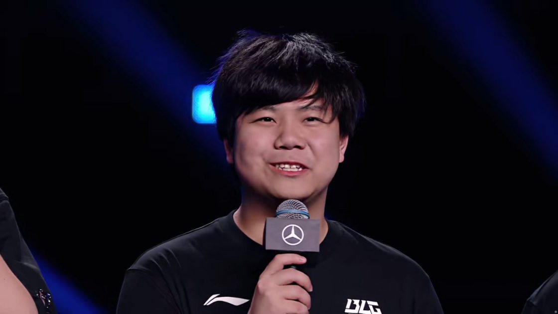 Na foto, o Shadow, jungler da BLG na LPL 2025