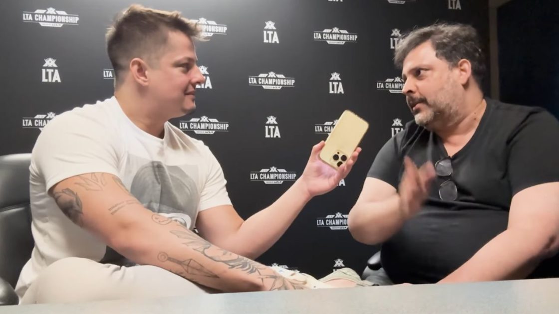 Na foto, Caco Antunes em entrevista sobre o retorno do CBLOL em 2026