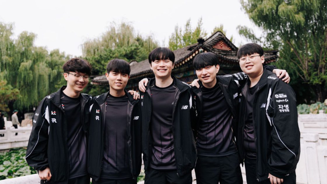 Foto da KT, representante da LCK no Worlds 2025.