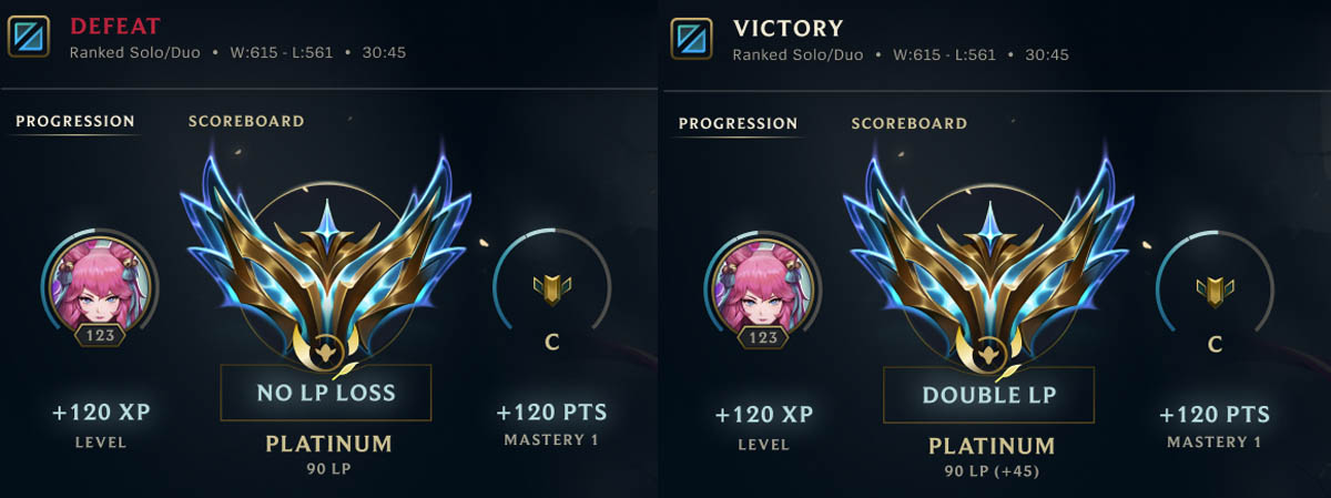 Imagem do novo sitema Aegis of Valor no LoL