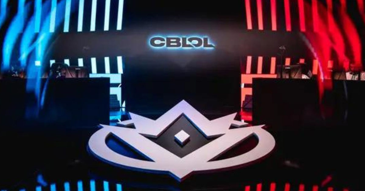 Imagem do palco do CBLOL de League of Legends