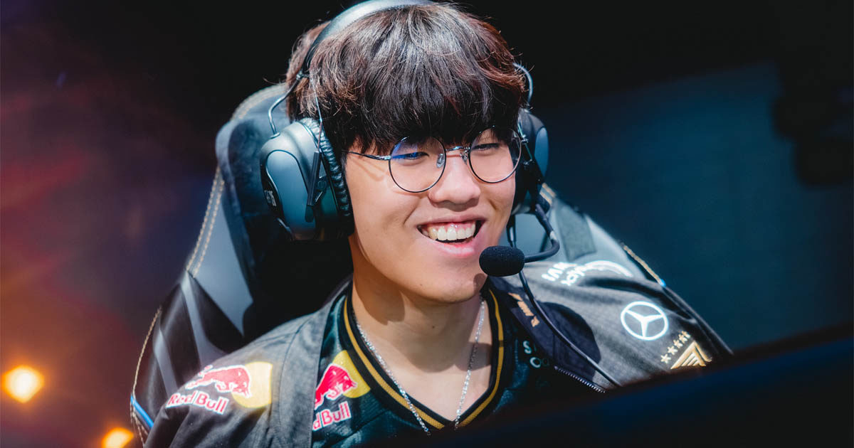 Imagem do jungler Oner, jogador da T1 de League of Legends