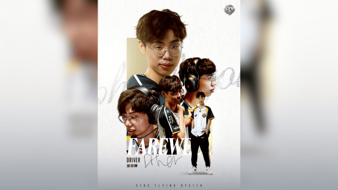 Imagem de despedida de Driver, após saída do top laner da CFO.