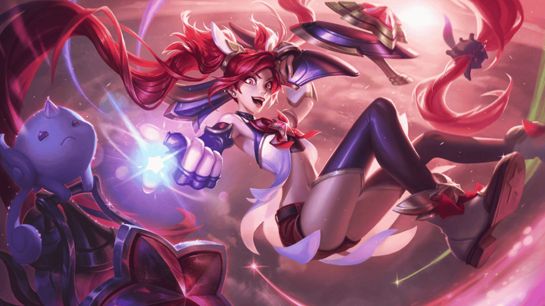 Imagem da skin Jinx Guardiã Estelar.