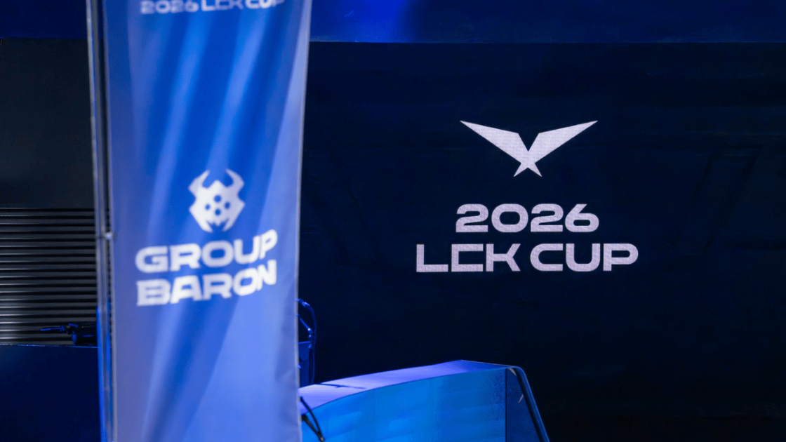 Foto do stage para a LCK Cup 2026.