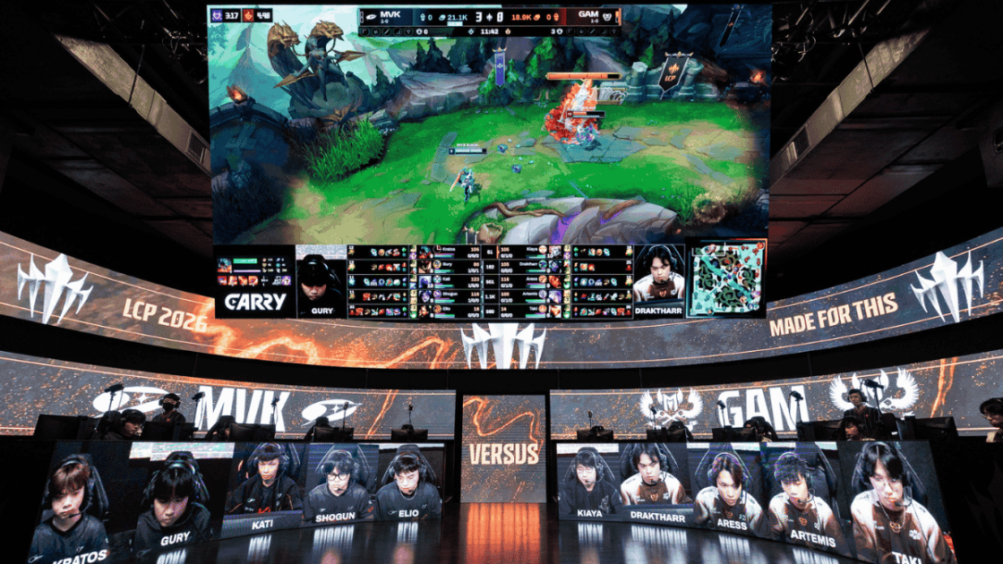 Foto do Stage da LCP 2026.