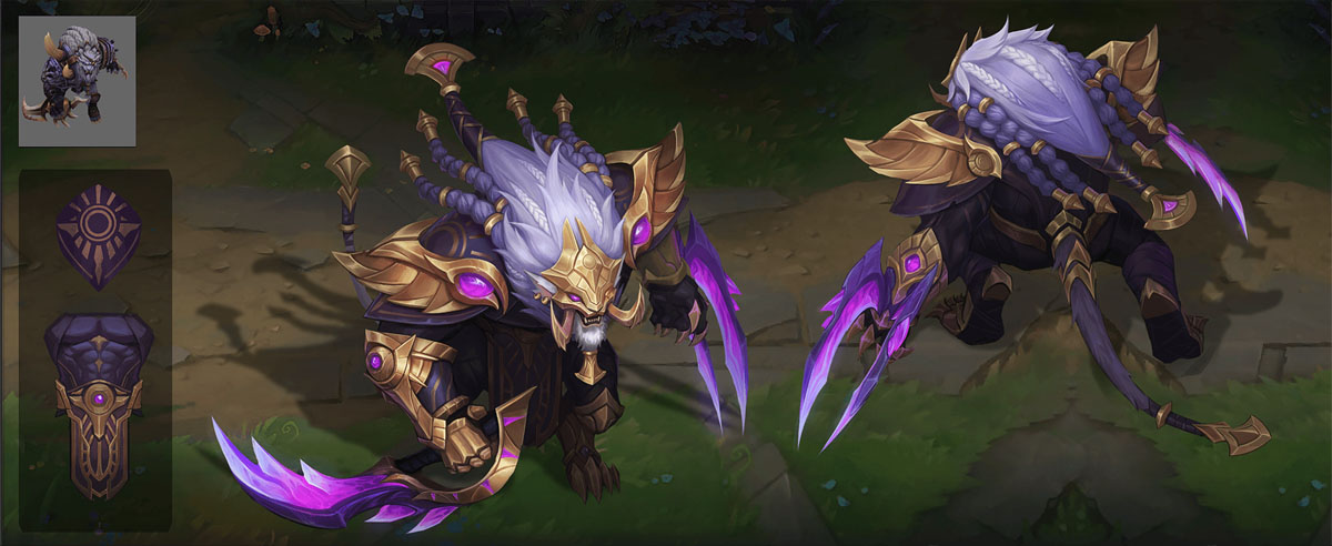 Imagem da skin Rengar Vitorioso no LoL