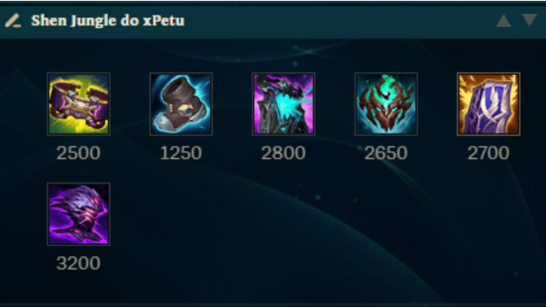 Imagem dos itens do Shen Jungle.