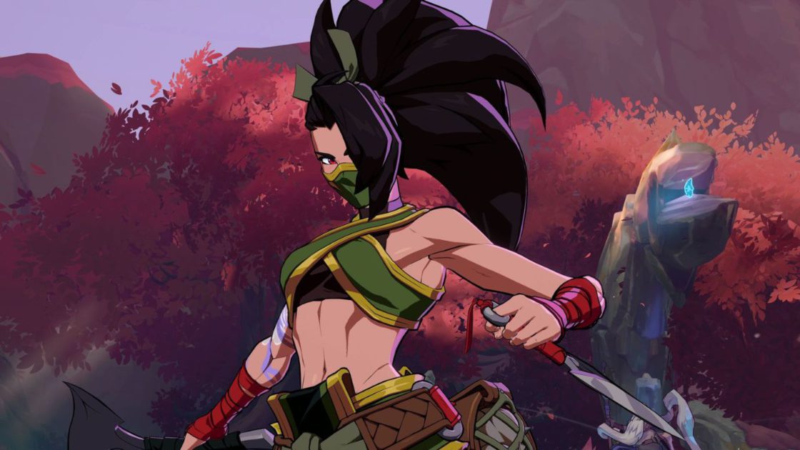 Na foto, a Akali, personagem do 2XKO