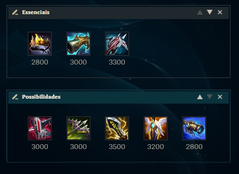 Imagem da build do Graves no LoL.