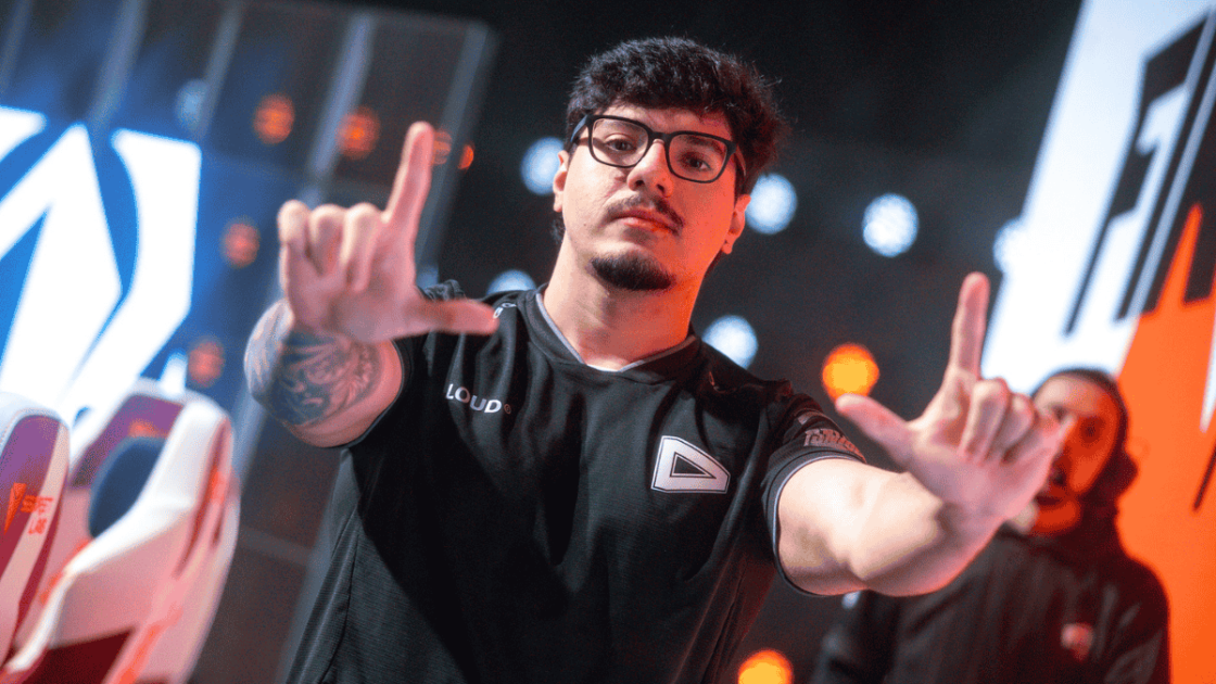 Foto de Envy, jogador da LOUD, no First Stand 2026.