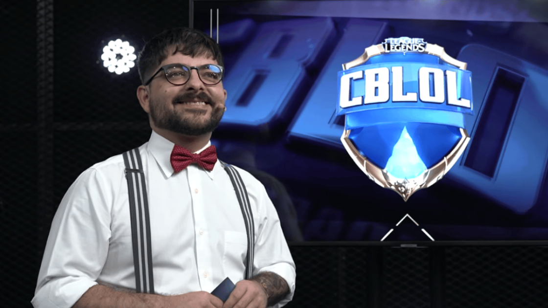 Foto de Melão, em aparição no CBLOL 2026.