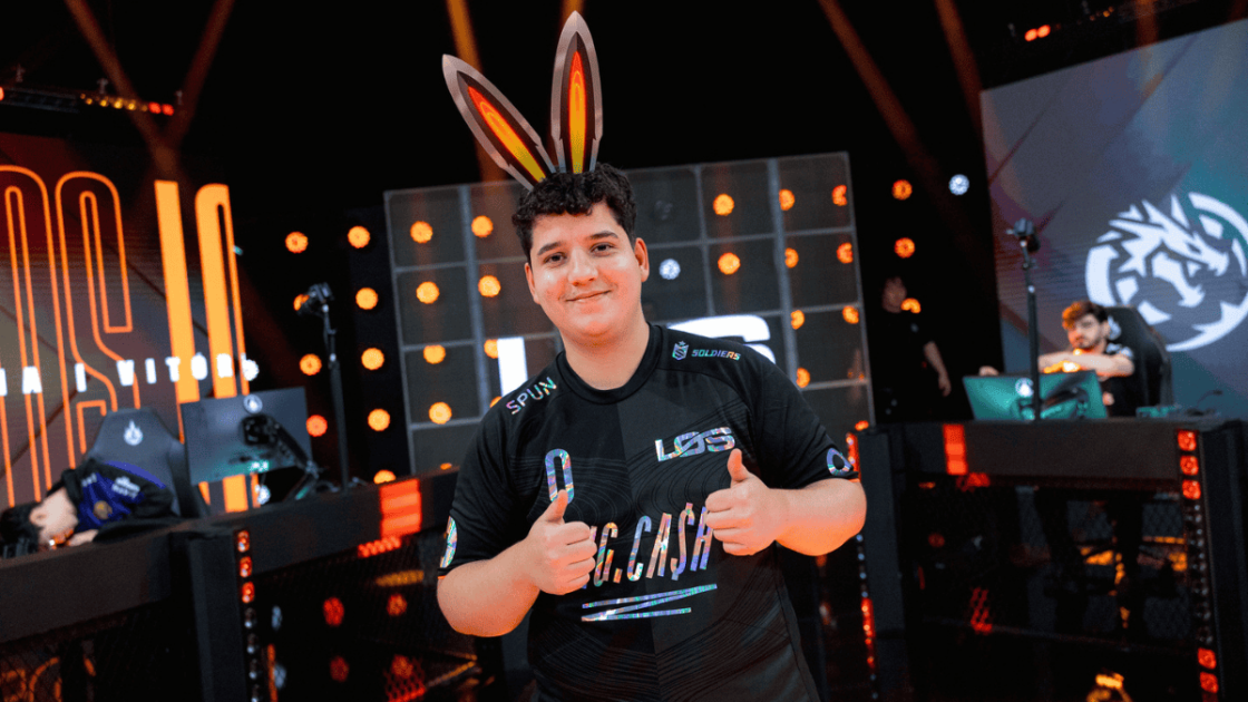 Foto de Duduhh durante o domingo de Páscoa no CBLOL 2026.