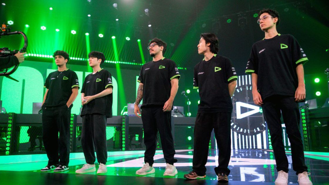 Na foto, Xyno, top-laner da LOUD no CBLOL 2026 1º split