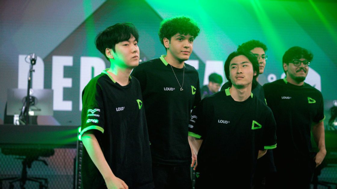 Na foto, Xyno, top-laner da LOUD no CBLOL 2026 1º split