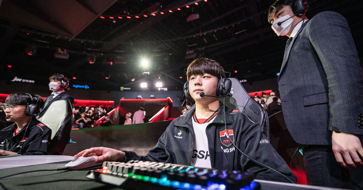 Imagem do jogador Fiesta durante a LCK Challengers