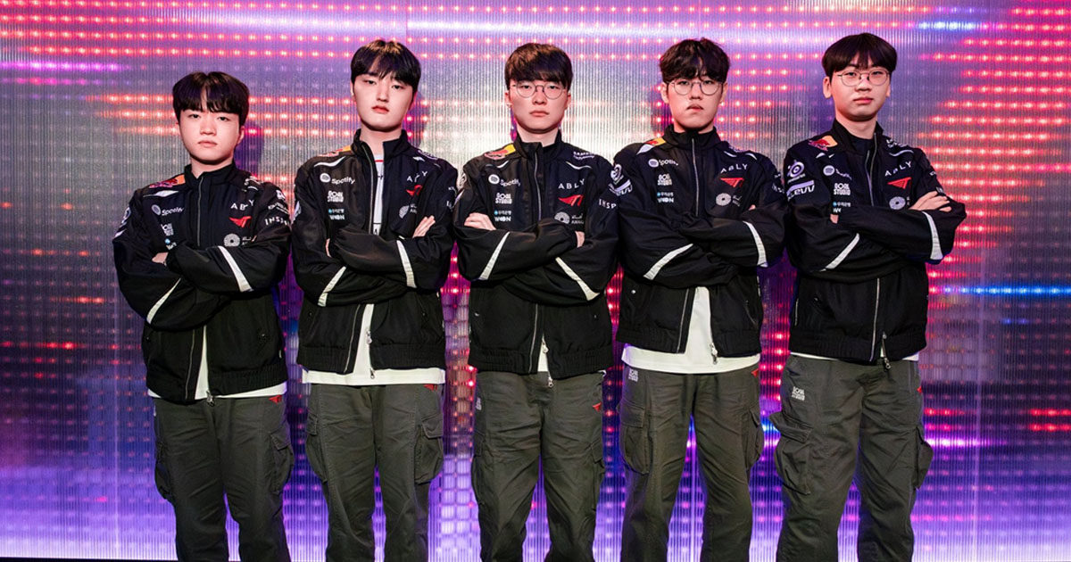 Imagem da T1 na LCK 2026