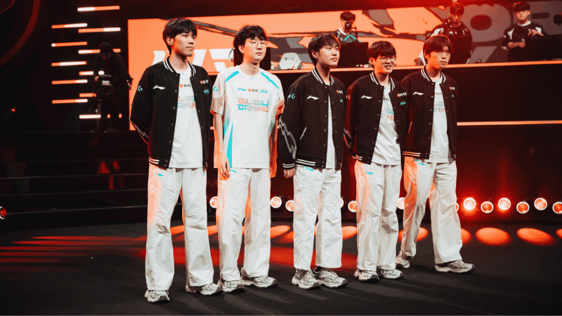 Foto da equipe da BLG no MSI 2026.