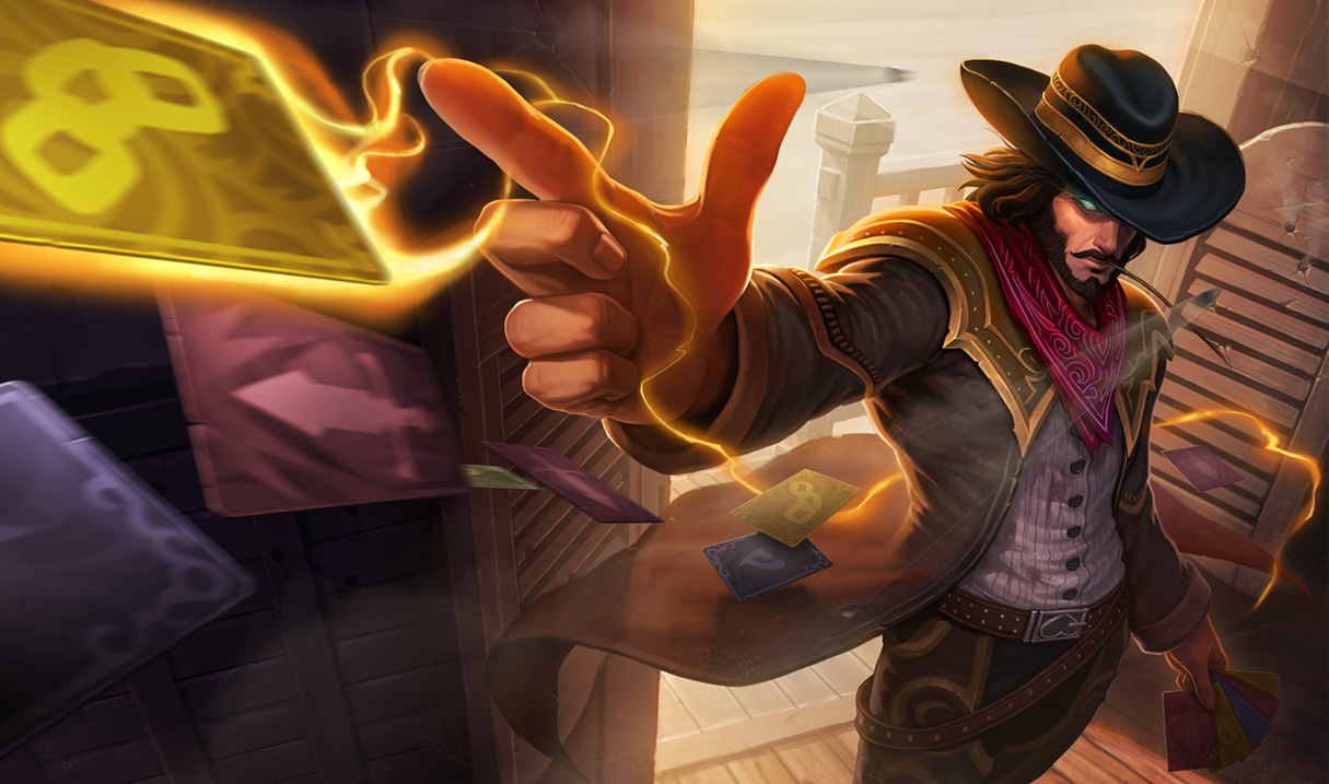 Twisted Fate não está em um Dia de Sorte.