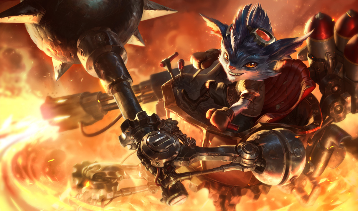 PBE – Nerfs no Ryze e Novas Splash Arts para Rumble e Shaco