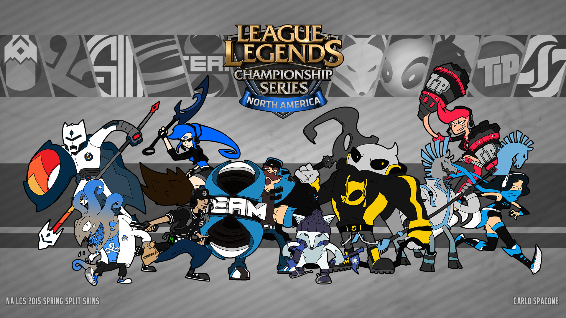 Com a Volta da LCS NA, Fã desenha Uma Skin Para Cada Time!