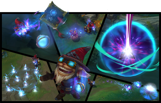 Ziggs Mestre Arcanista usa palavra de poder XABLAU