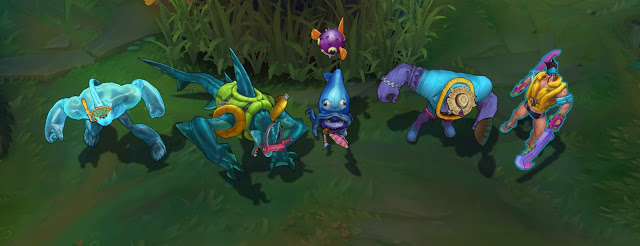 PBE 9/6 – Skins Pool Party! Draven, Mundo, Lulu, Rek’sai eeee POOL PARTY ZAC!
