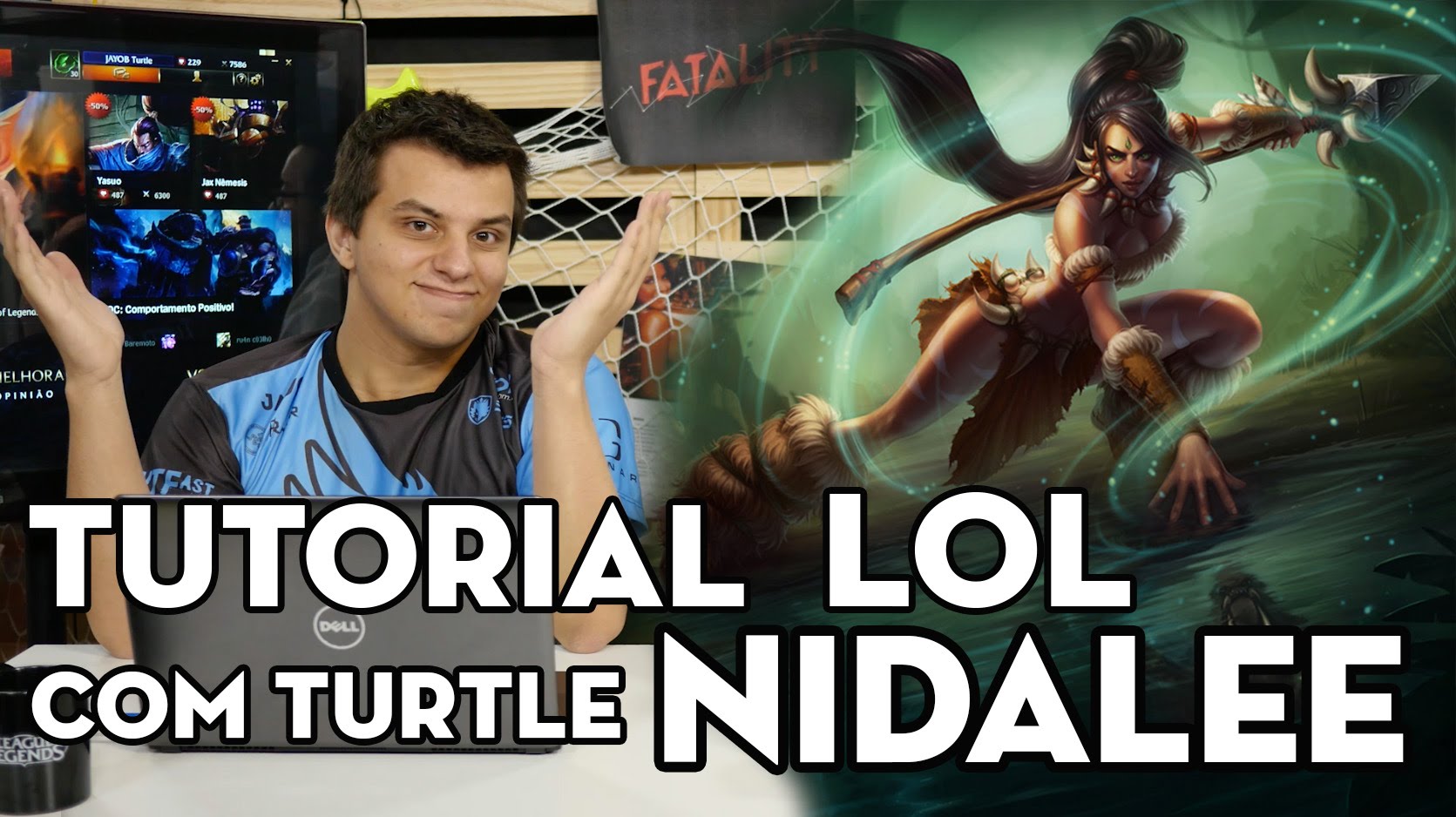 TUTORIAL LOL – NIDALEE, A PATADA FATAL E A LANÇA MALDITA (COM TURTLE)