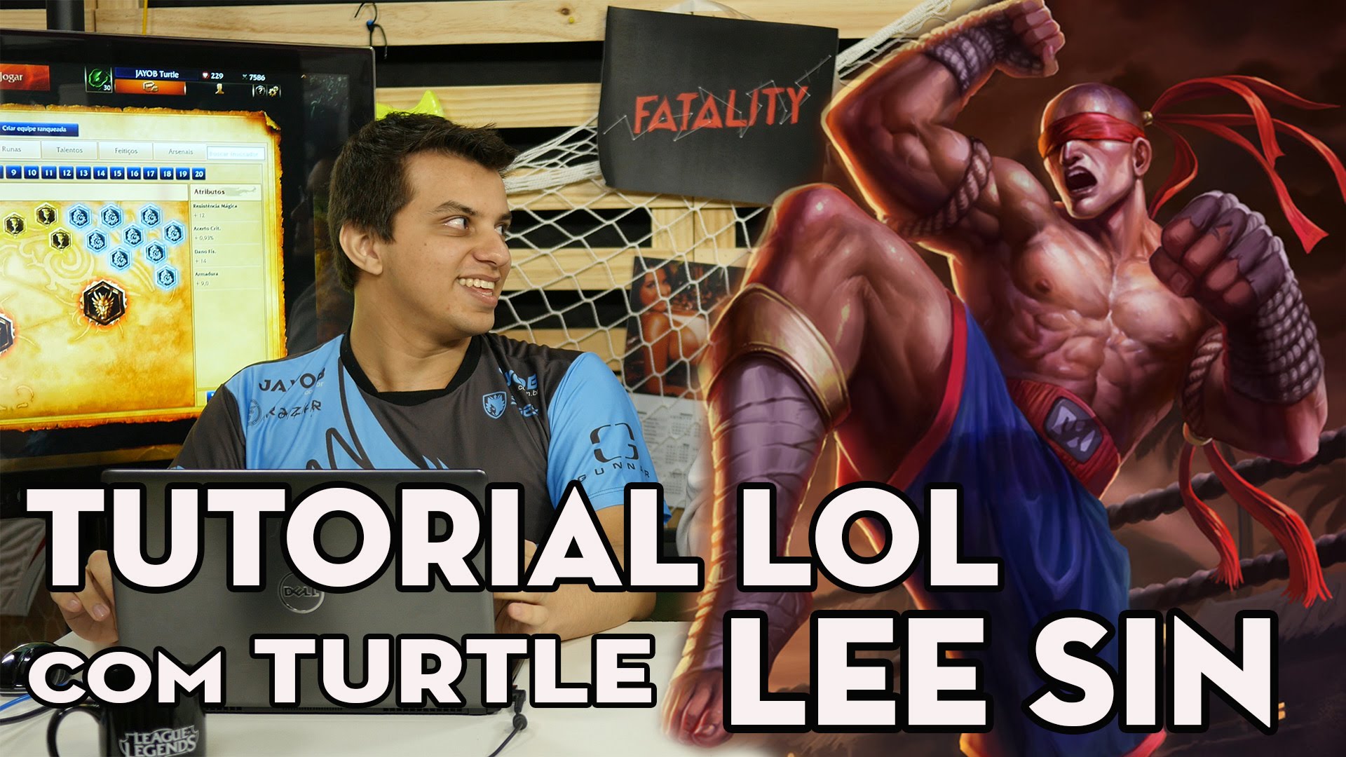 TUTORIAL DE LOL – LEE SIN (COM TURTLE DA JAYOB)