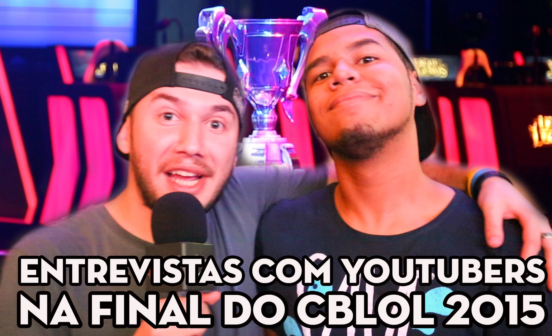 YOUTUBERS E JOGADORES NA FINAL DO CBLOL 2015 (THREE, CELU, LURI E MAIS)