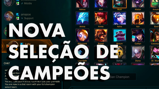 PBE 3/11 – Confira como ficou a Nova Seleção de Campeões e Mais Mudanças