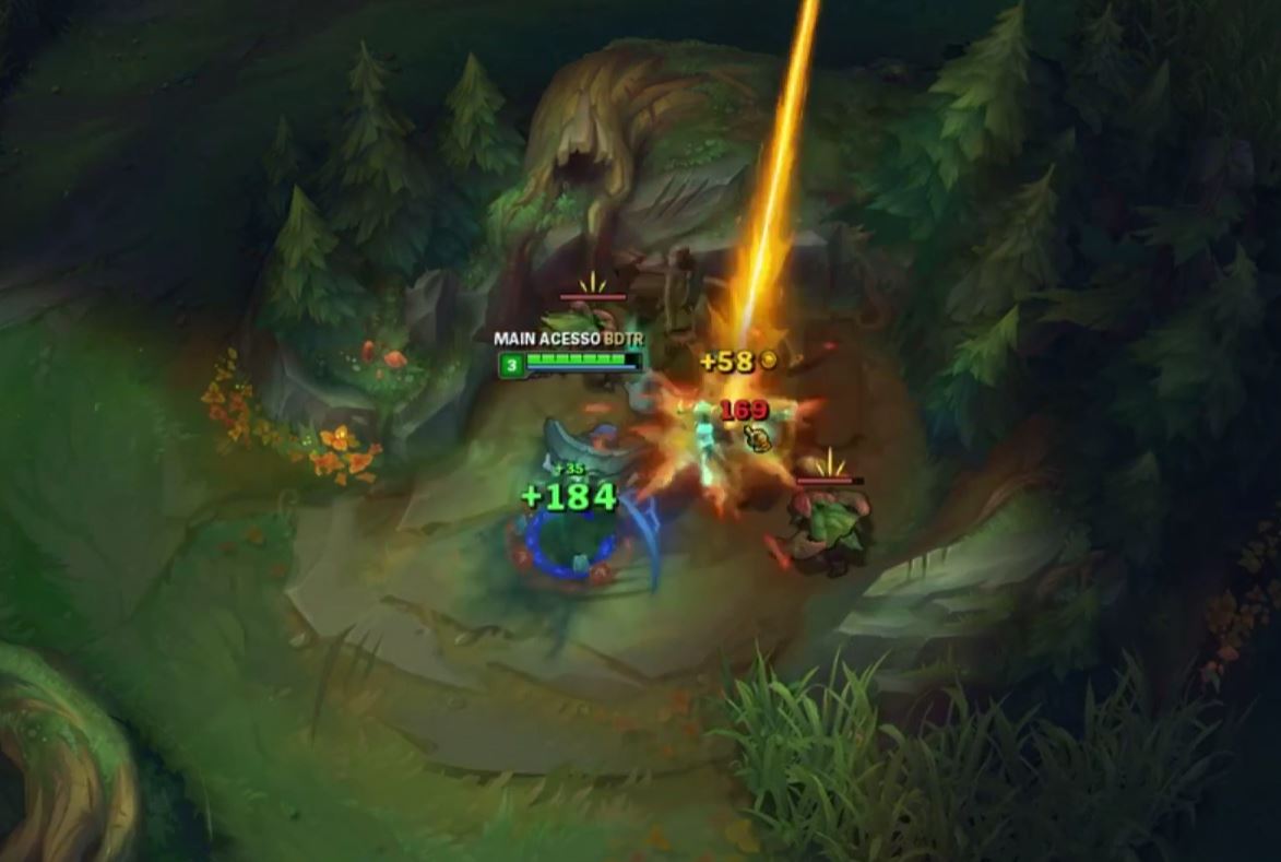 Testando velocidade e sustain do Yorick Jungle