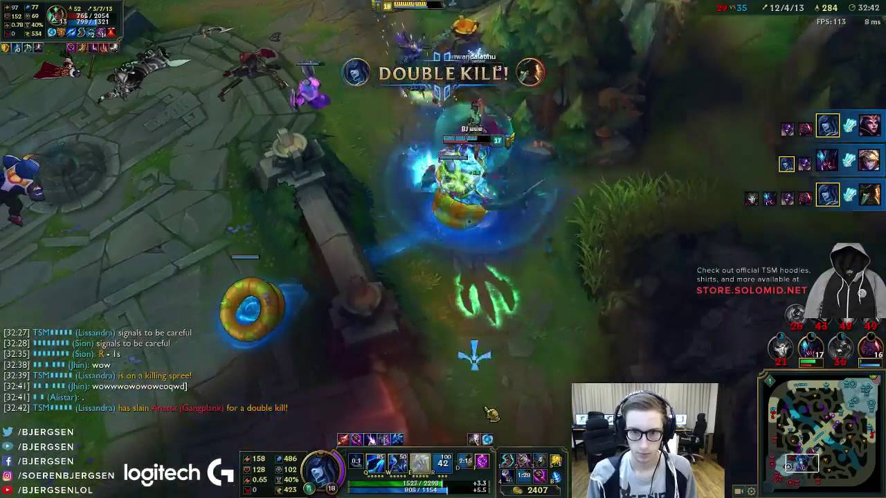 Incrível jogada de Bjergsen com Lissandra na soloQ coreana