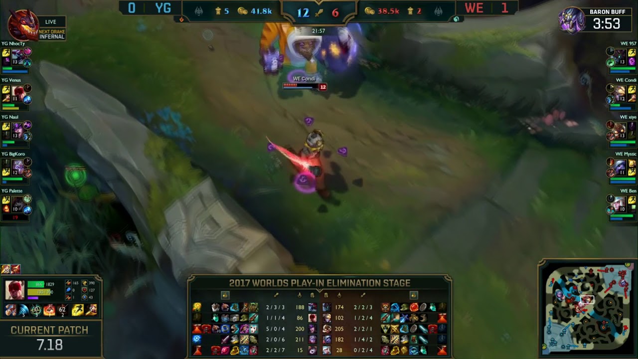 De Ezreal Jungle, Condi rouba o Barão duas vezes no mesmo jogo