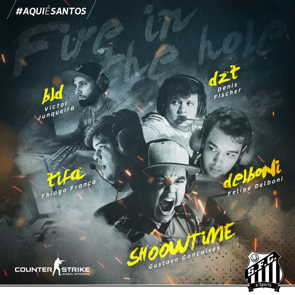 Santos e-Sports anuncia line-up de CS:GO masculino