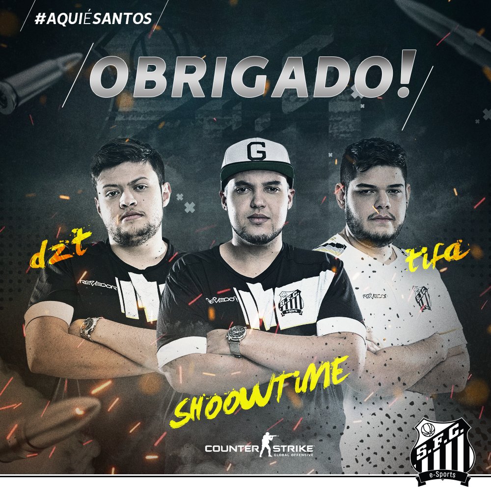 SHOOWTiME, dzt e tifa se desligam do Santos e são anunciados na Imperial e-Sports