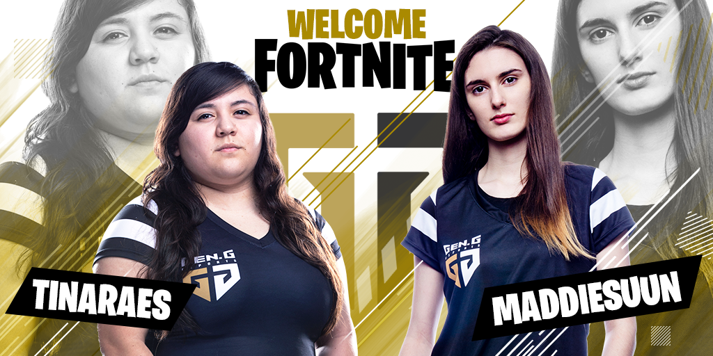 Gen.G anuncia time feminino de Fortnite
