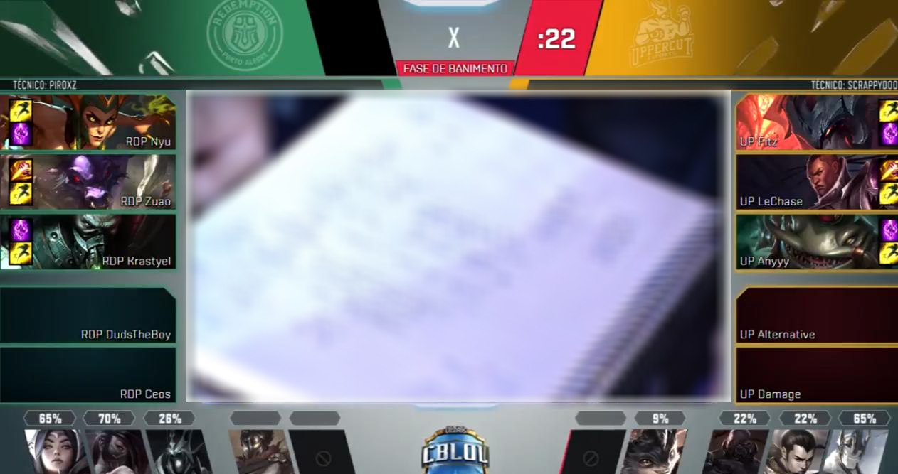 Riot Games vaza estratégias da Redemption na transmissão do CBLOL