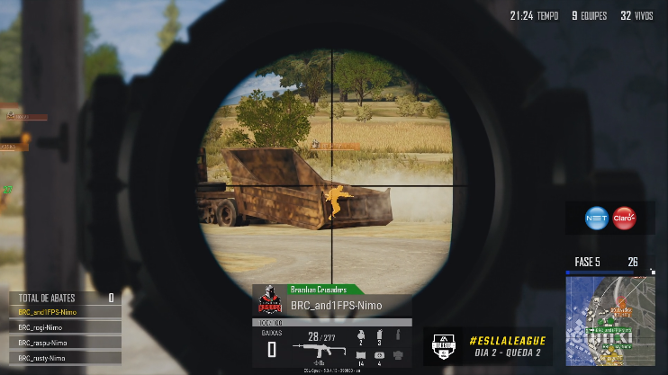 Brazilian Crusaders se mantém na liderança isolada da LA League de PUBG