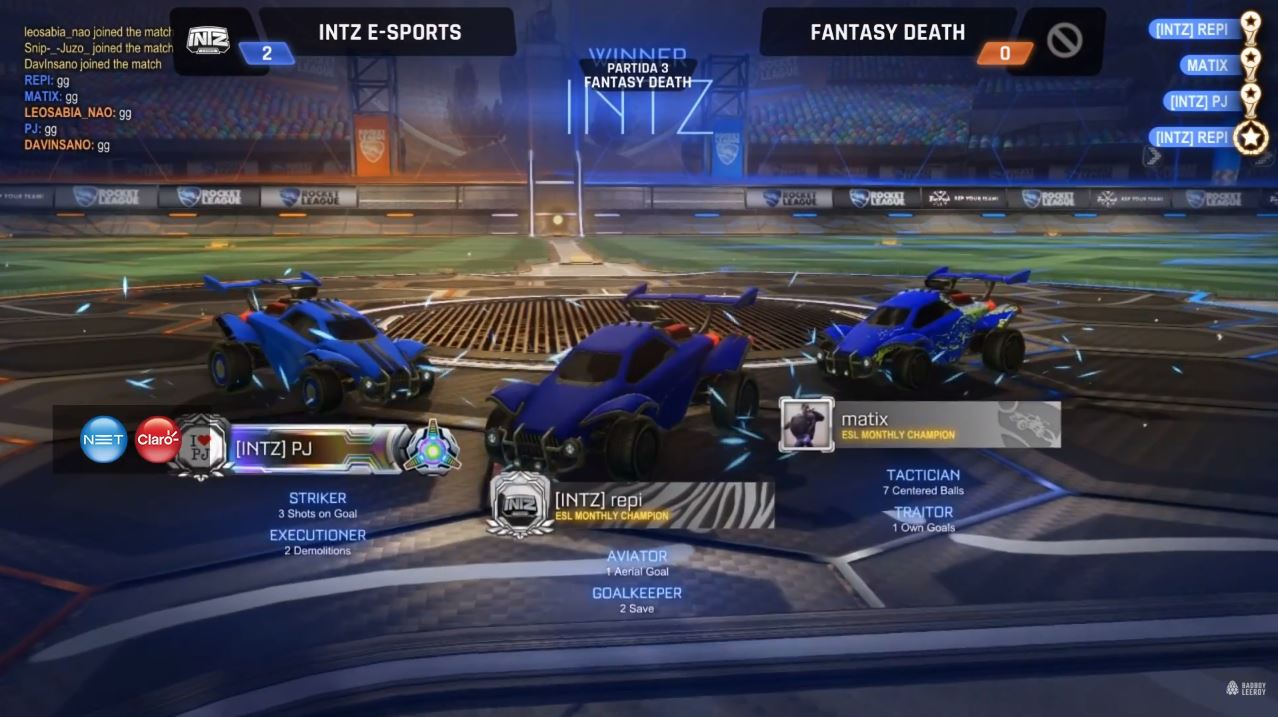 INTZ vence a primeira na BPL de Rocket League
