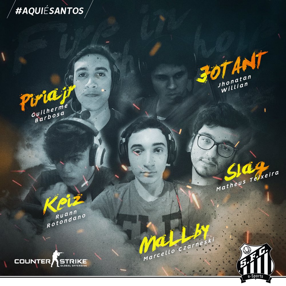 CS:GO: Santos retorna à modalidade com nova line