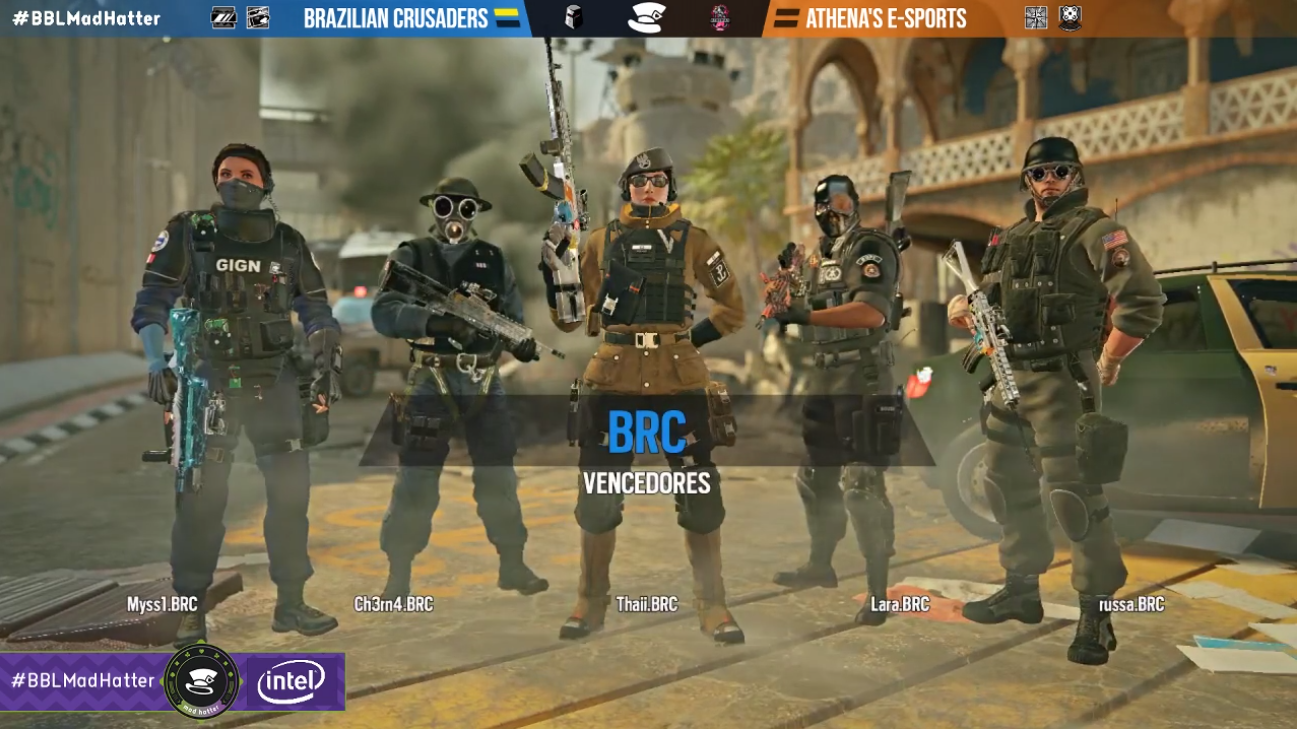 R6: em série disputada, Brazilian Crusaders supera Athena’s pelo Mad Hatter