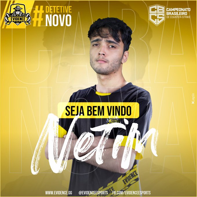 CS:GO: Evidence apresenta netim como novo jogador
