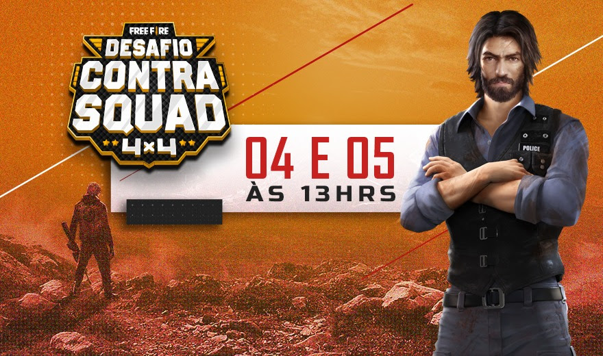 Free Fire: Desafio Contra Squad reúne influenciadores e proplayers
