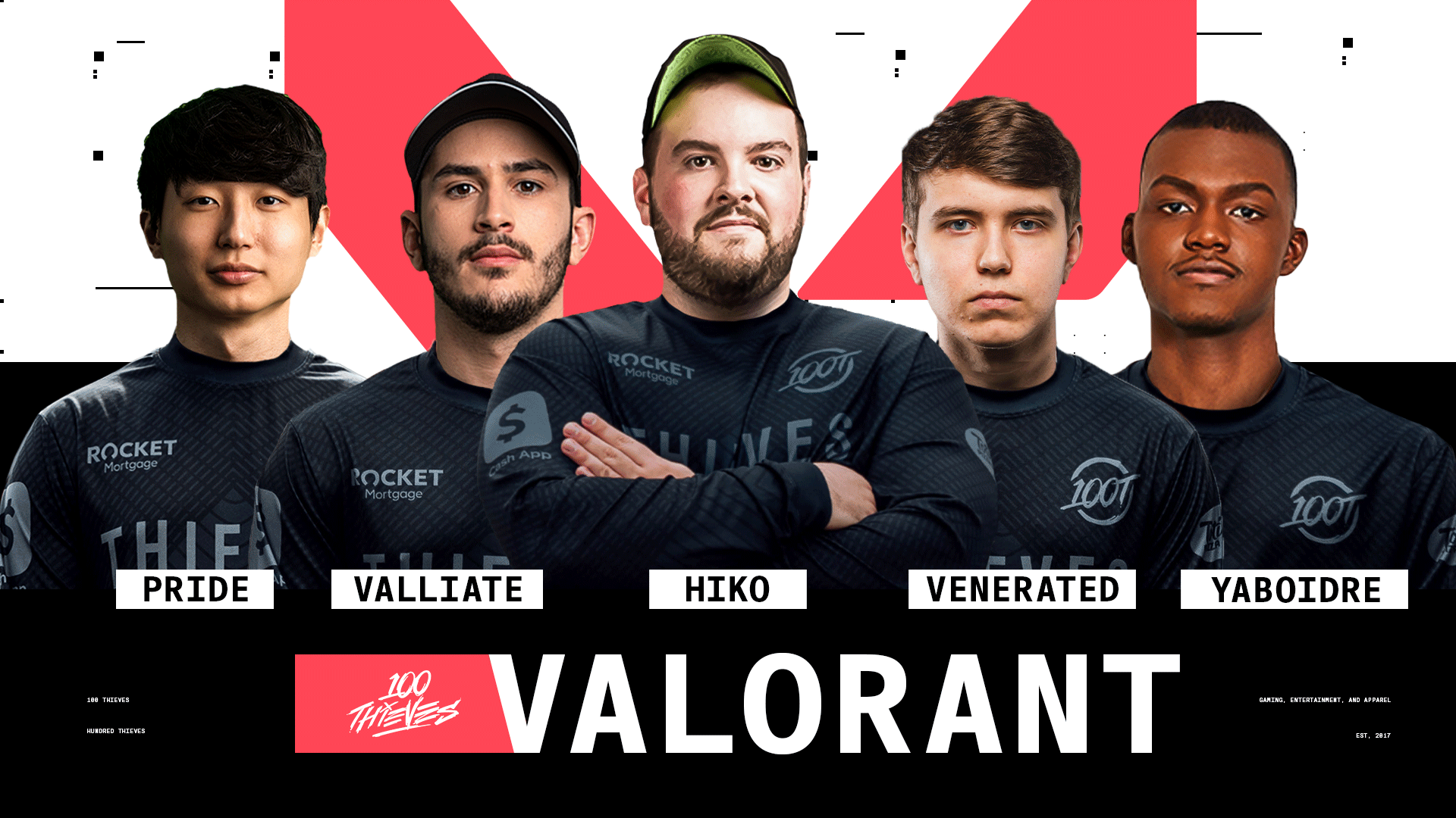 Valorant: 100 Thieves divulga seu elenco completo