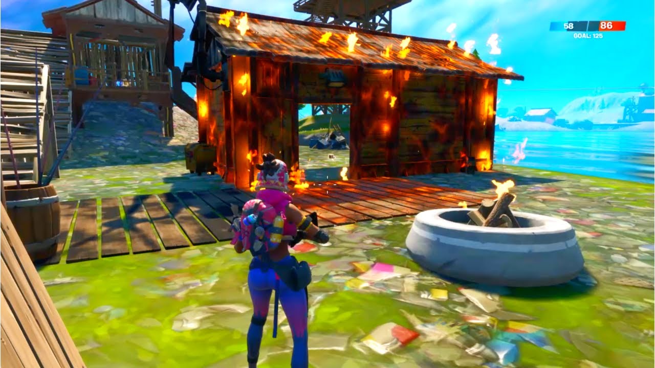 Fortnite: Construções de madeira agora podem ser incendiadas