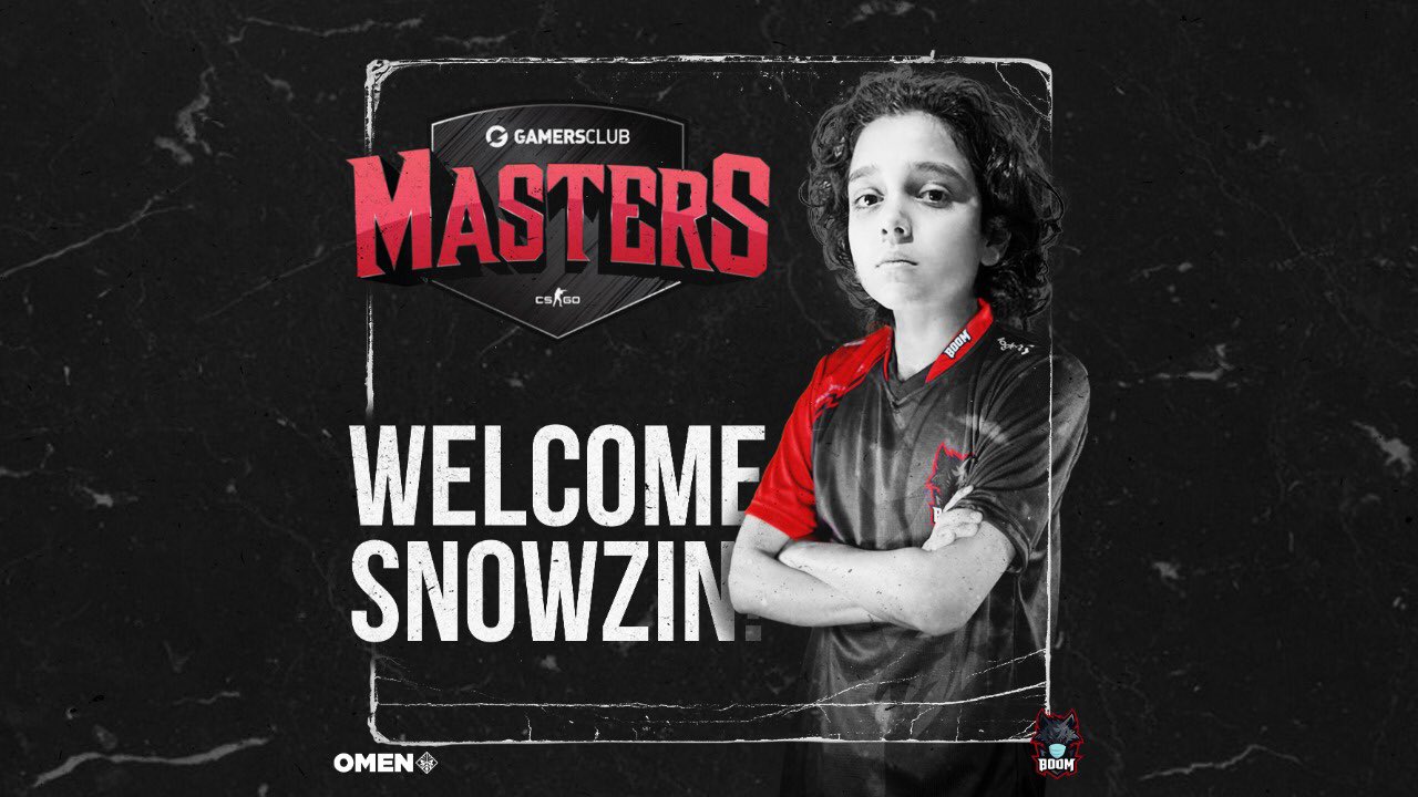 CS:GO: Snowzin, de 13 anos, será o sexto player da BOOM na GC Masters V