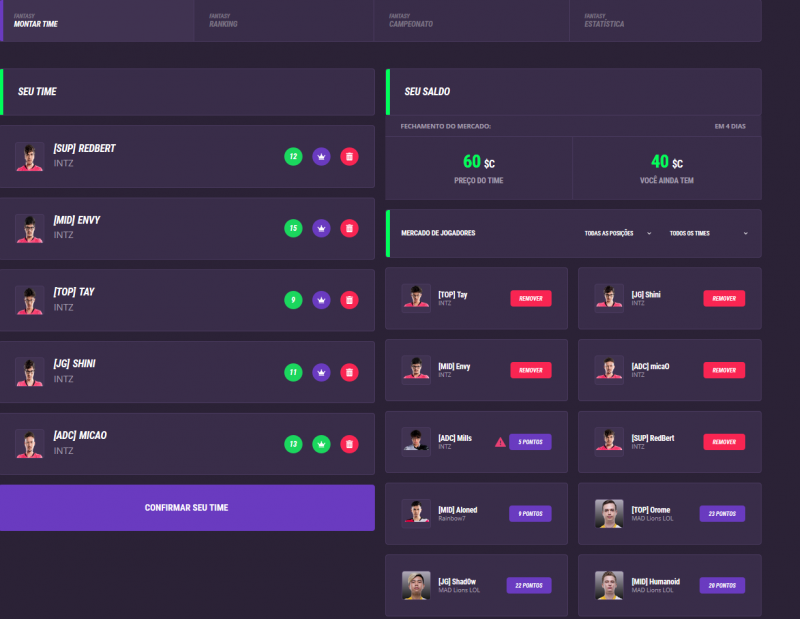escalação stattrak