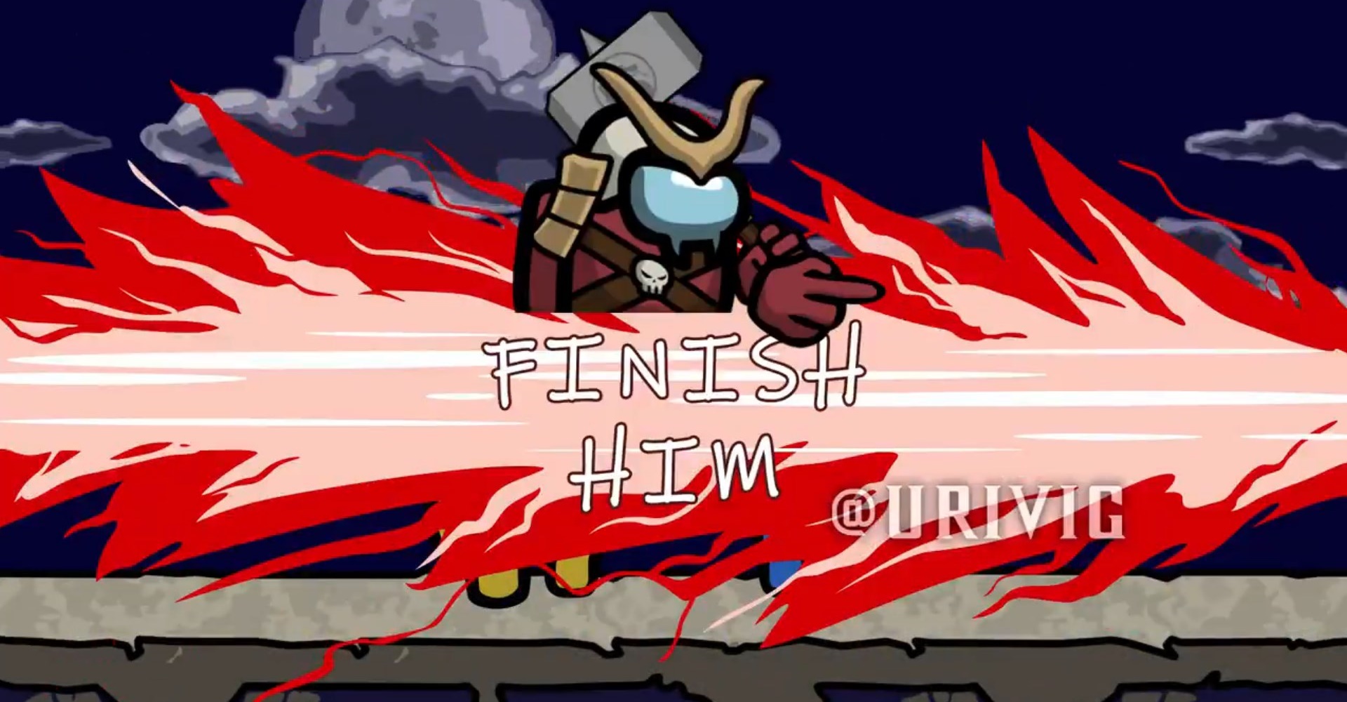 Among Us e Mortal Kombat se encontram nessa série de mortes feitas por fã